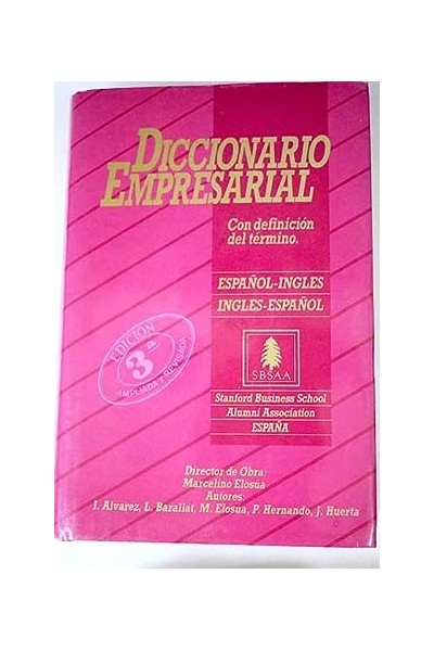 Diccionario Empresarial. Con definicion del termino español-inglés, inglés-español